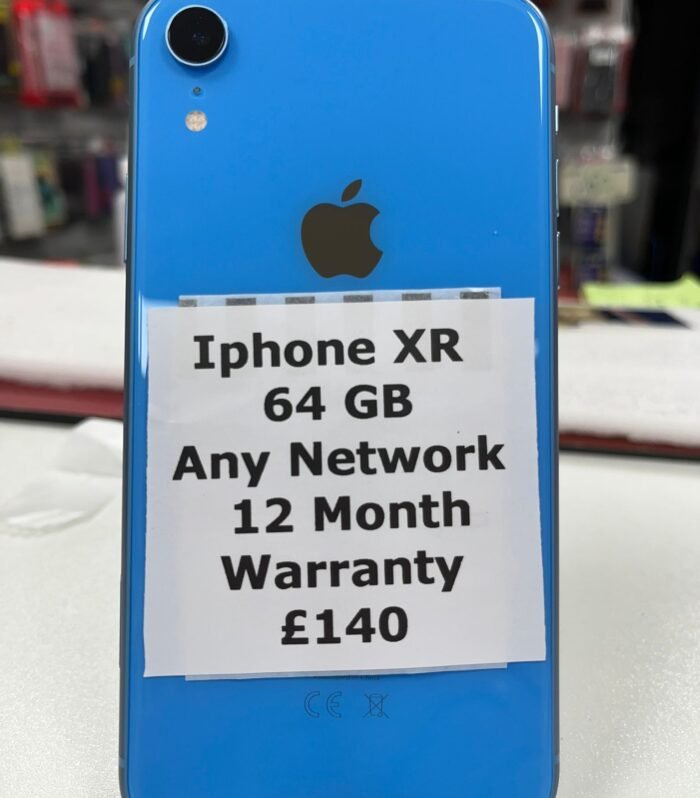 Apple iPhone XR – 64GB (Blue, Unlocked)