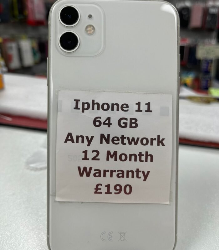 iPhone 11 – 64GB (White, Unlocked)